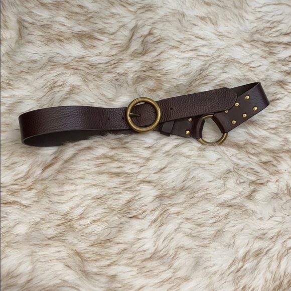 BANANA REPUBLIC: Brown Leather Belt - Picture 1 of 12